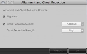 HDR Efex ghost dialog